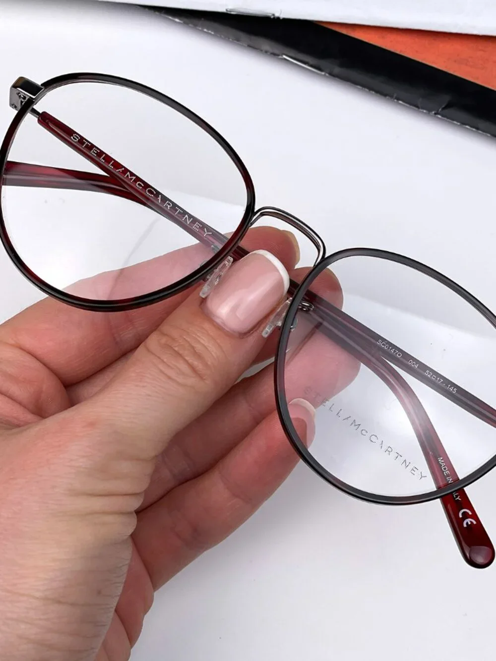 STELLA MCCARTNEY SC0147O 004 RUTHENIUM ROUND EYEGLASSES